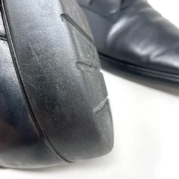 * Bally Rexa Black Leather Lace Up Oxford Shoes Size 12 Made in Italy