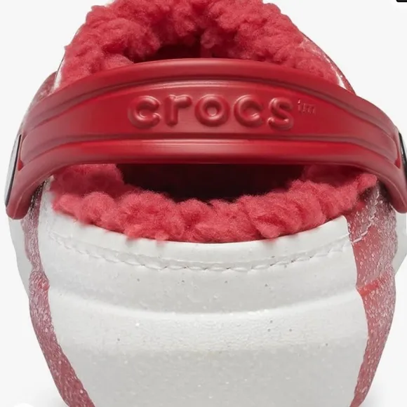 🎄 Crocs Toddler Classic Holiday Christmas Lined Clogs SZ-7