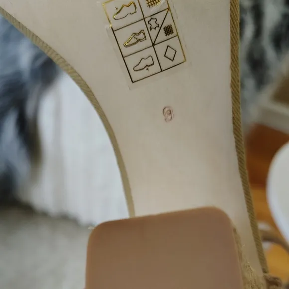 🆕⭐ Jeffery Campbell Jute Tan Heel Sandals