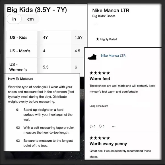 🆕 Nike Manoa LTR Boots Black ~ Leather ~ Unisex ~ Youth ~ Adult ~ Big Kids ~ LBN