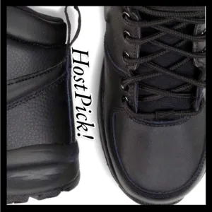 🆕 Nike Manoa LTR Boots Black ~ Leather ~ Unisex ~ Youth ~ Adult ~ Big Kids ~ LBN