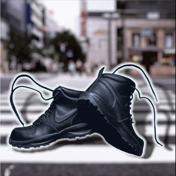 🆕 Nike Manoa LTR Boots Black ~ Leather ~ Unisex ~ Youth ~ Adult ~ Big Kids ~ LBN