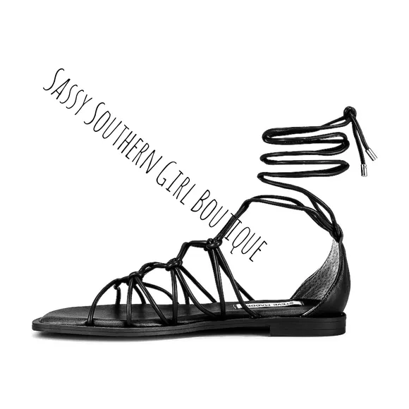 🆕⭐ STEVE MADDEN for Revolve black lace up sandals