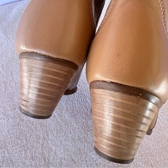 1970’s ACME WARM TAN LEATHER COWGIRL COWBOY BOOTS SIZE 7.5 EUC