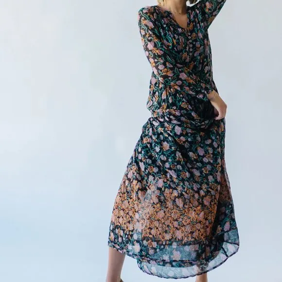 2 piece FREE PEOPLE See It Through Dress with detachable slip Black Combo 492sn