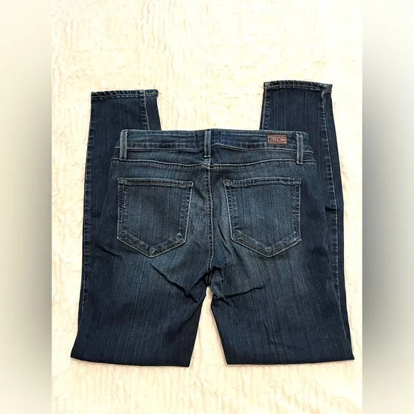 28 Paige Ankle Midrise Skinny Blue Jeans