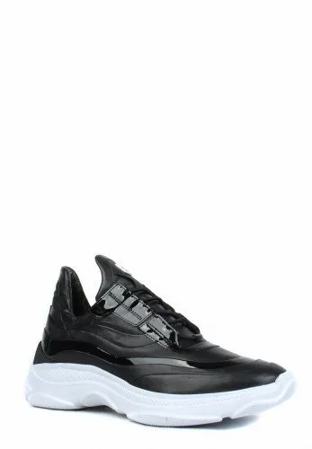 '7-105310-0100' women's lace-up sneaker - Black