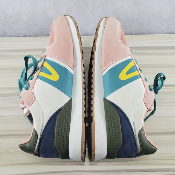 7.5 Tretorn Women's Loyola Sneakers Pink Retro Jogger Casual Shoes Teal