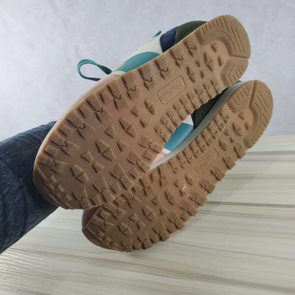 7.5 Tretorn Women's Loyola Sneakers Pink Retro Jogger Casual Shoes Teal
