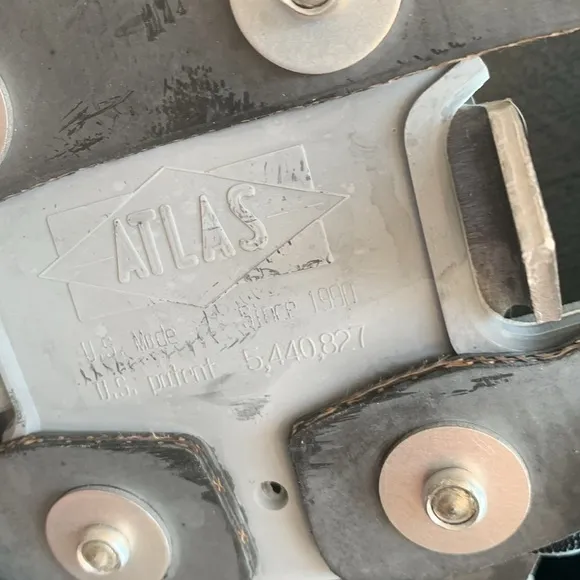A pair of Atlas Snow shoes about 28 in long