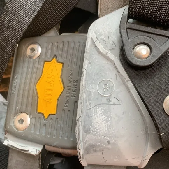 A pair of Atlas Snow shoes about 28 in long