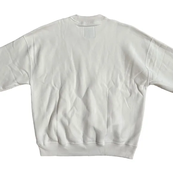 ABERCROMBIE &amp; FITCH / DETROIT RED WINGS / NHL WHITE GRAPHIC CREWNECK SWEATSHIRT