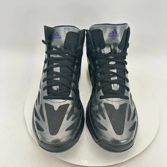 Adidas Adizero Crazy Light 2 Men Size 12 Black Purple White Basketball Shoes