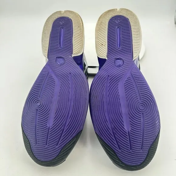 Adidas Adizero Crazy Light 2 Men Size 12 Black Purple White Basketball Shoes