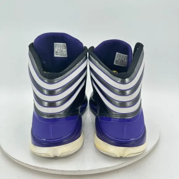 Adidas Adizero Crazy Light 2 Men Size 12 Black Purple White Basketball Shoes