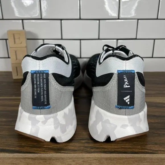 adidas Adizero X Parley Mens Size 12 Running Shoes Black Trainers Sneakers
