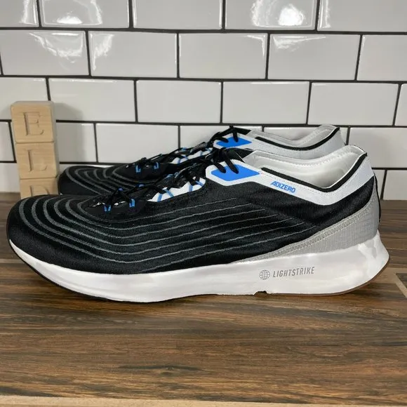 adidas Adizero X Parley Mens Size 12 Running Shoes Black Trainers Sneakers