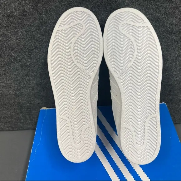 Adidas All White Superstar Shoes Mens 7