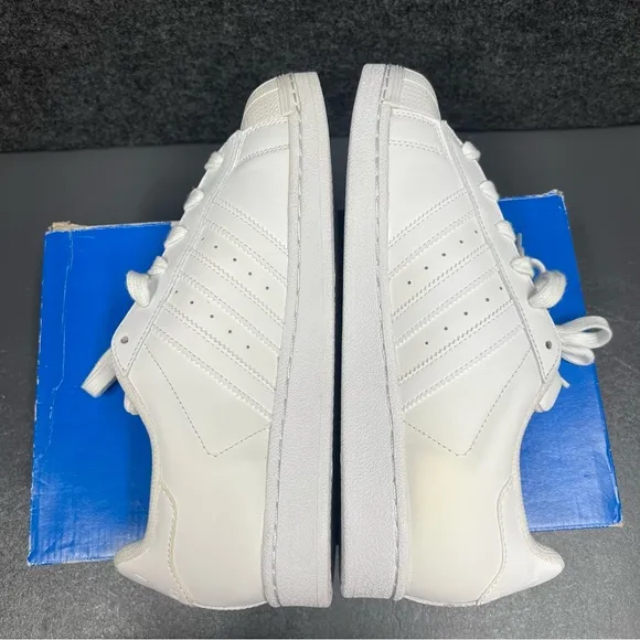 Adidas All White Superstar Shoes Mens 7