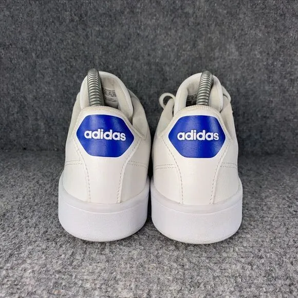Adidas Cloudfoam Advantage Shoes Womens 8.5 White Peach Casual Sneakers