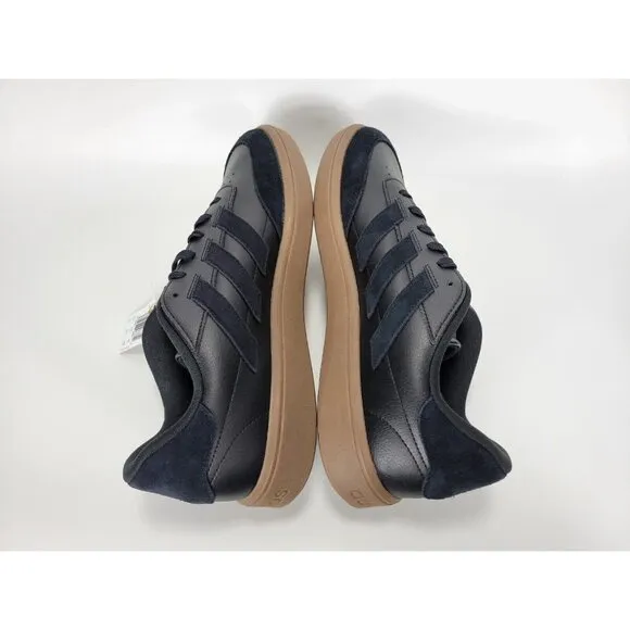 Adidas Courtblock Athletic Shoes Sneakers Mens Size 13 Black Gum Brown ID9077