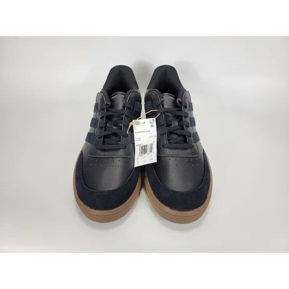 Adidas Courtblock Athletic Shoes Sneakers Mens Size 13 Black Gum Brown ID9077