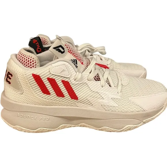 Adidas DAME TIME 8 White Red Black Portland Trailblazers GY0384 Damian Lillard