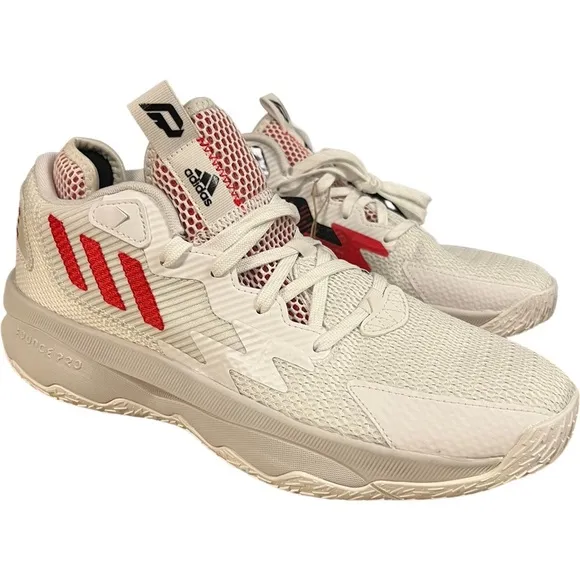 Adidas DAME TIME 8 White Red Black Portland Trailblazers GY0384 Damian Lillard