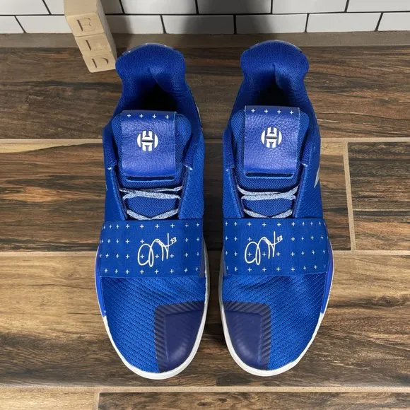 adidas Harden Vol 3 Mens Sz 18 Shoes Blue Lucky XIII Boost Basketball Sneakers