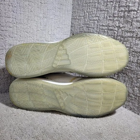 Adidas Light Em Up 2 Men's Size 14 US Gold White Basketball Shoes AQ8023