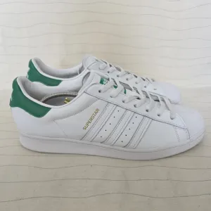 Adidas Mens Original Superstar Shell Toe White Green Shoes Sneakers FZ3642 Sz 13