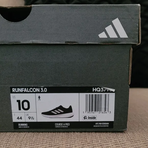 ADIDAS MEN'S RUNFALCON 3.0 BLACK WHITE