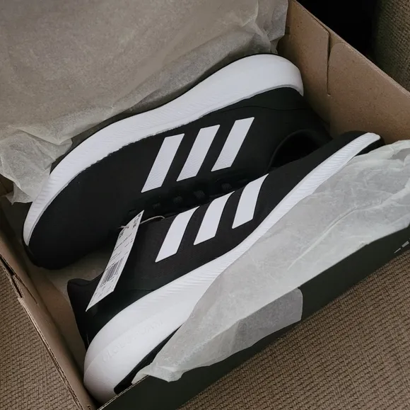 ADIDAS MEN'S RUNFALCON 3.0 BLACK WHITE