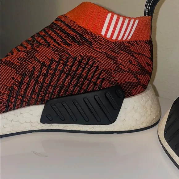 Adidas NMD CS2 PK size 10. Red Gray Black . . primeknit ultra boost