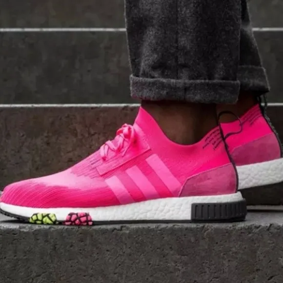 Adidas NMD Racer PK Primeknit Pink Sneakers Shoes CQ2442 Unisex Mens 5 Womens 6