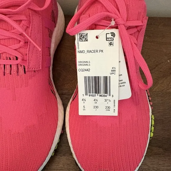 Adidas NMD Racer PK Primeknit Pink Sneakers Shoes CQ2442 Unisex Mens 5 Womens 6
