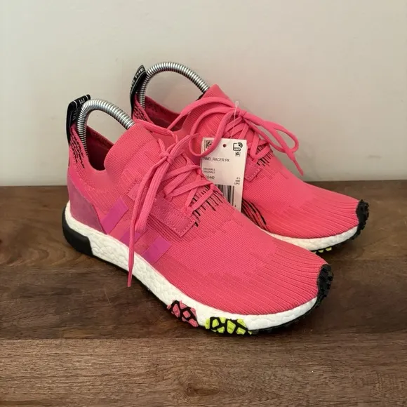 Adidas NMD Racer PK Primeknit Pink Sneakers Shoes CQ2442 Unisex Mens 5 Womens 6