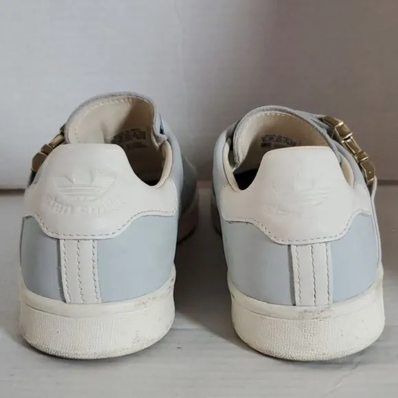 ADIDAS Originals Stan Smith Buckle Sneakers Blue Leather Shoes Women's WOMAN'S 6