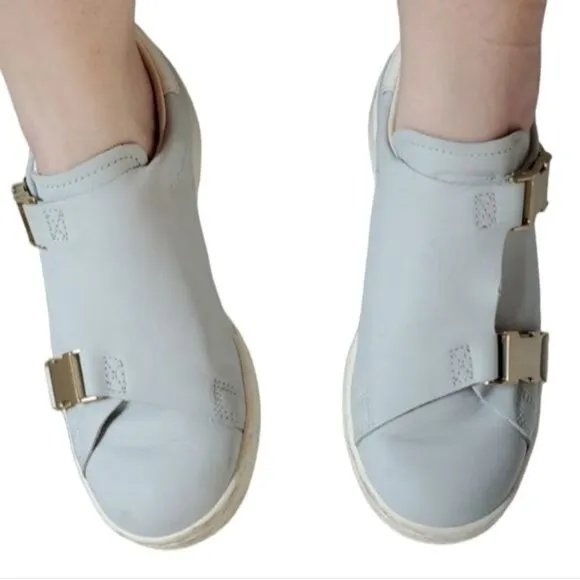 ADIDAS Originals Stan Smith Buckle Sneakers Blue Leather Shoes Women's WOMAN'S 6