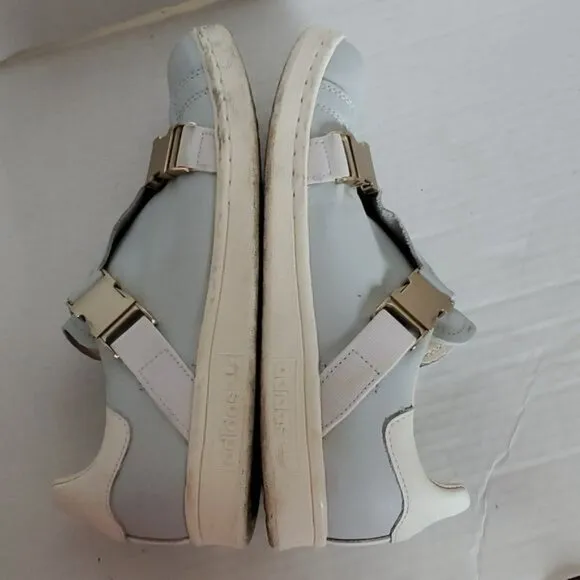 ADIDAS Originals Stan Smith Buckle Sneakers Blue Leather Shoes Women's WOMAN'S 6