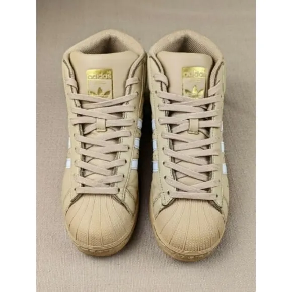 Adidas PCI 789002 Pro Model Men's Youth 6 Women's 7 Hightop Basketball Shoes Tan