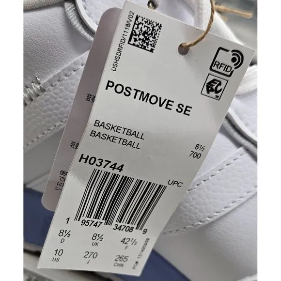 Adidas Postmove SE White Leather Women's Shoes Size 10
