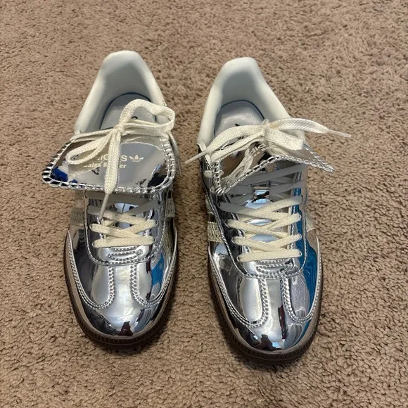 adidas Silver Metallic Sneakers