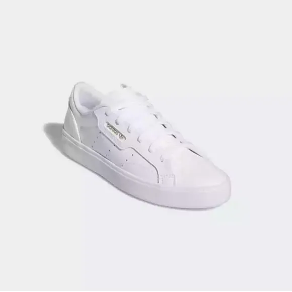Adidas Sleek white leather shoes women’s size 9.5 NWT
