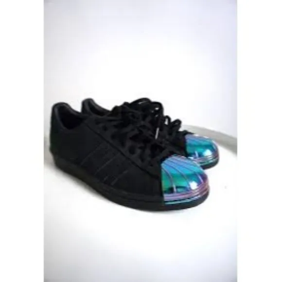 adidas Superstar 80's Metal Toe W Core Black/ Core Black/ Ftw White size 5.5