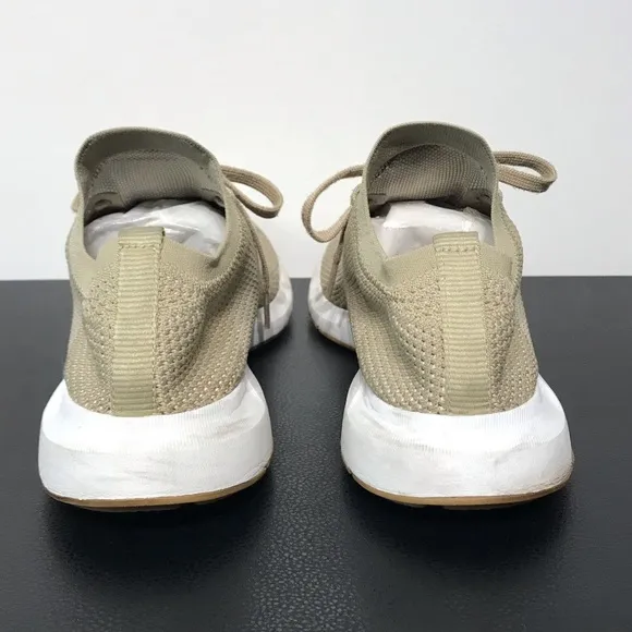 adidas Swift Run PK Mens CQ2890 Raw Gold White Primeknit Running Shoes Size 8.5