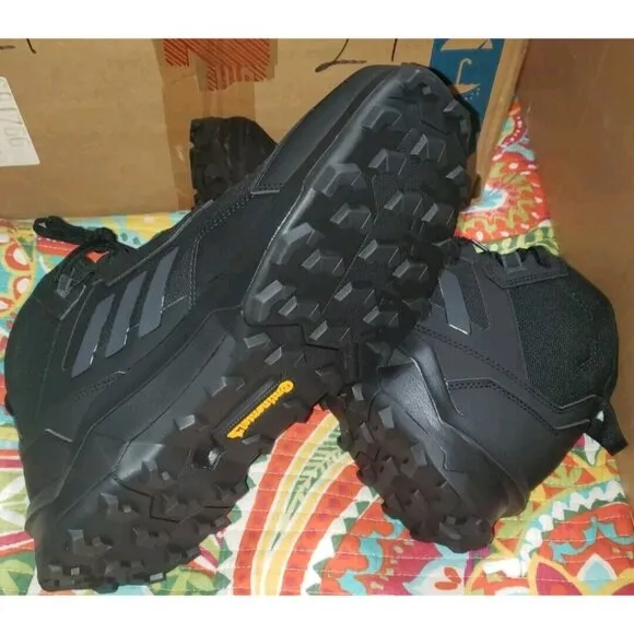 Adidas TERREX AX4 Mid GORE-TEX Black Hiking Shoes Men's Size 11.5 HP7401 NEW