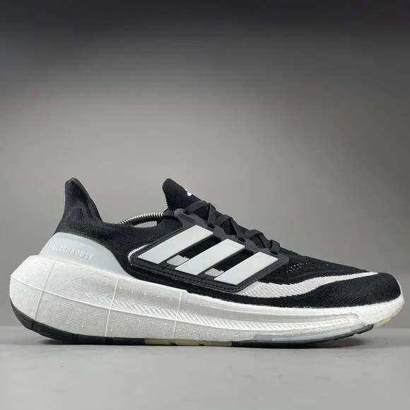 Adidas UltraBoost Light Mens Size 11.5 Black White Running Shoe Athletic Sneaker