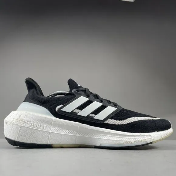 Adidas UltraBoost Light Mens Size 11.5 Black White Running Shoe Athletic Sneaker