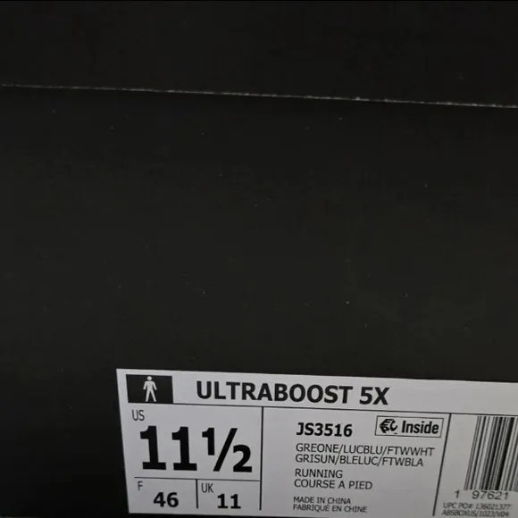 Adidas Ultraboost White and Blue Sneakeadidas Ultraboost 5X Running Shoes Grey